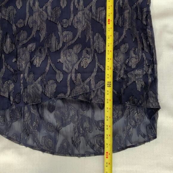 Boho Chic Navy Blouse NWT size medium 120 retail - Picture 5 of 5